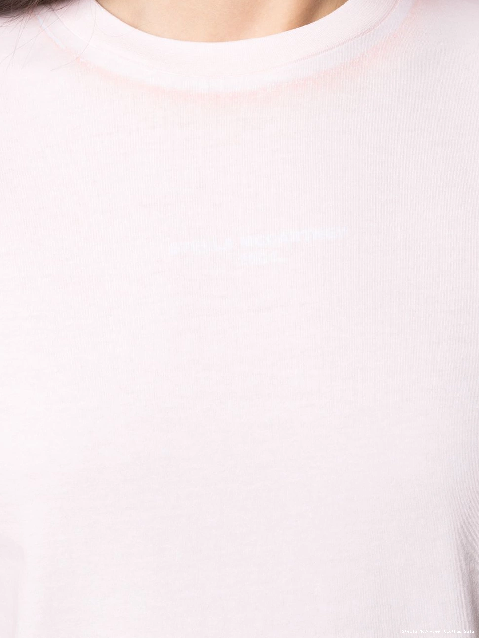 Cheap Women McCartney Stella T-shirt faded 2001 logo-print 0415